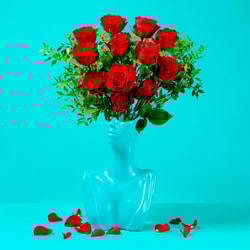 Example card for Valentine's Day Flowers