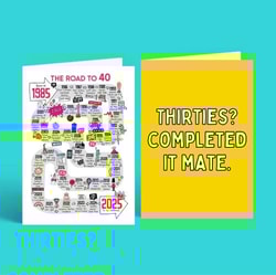 Example card for 40th