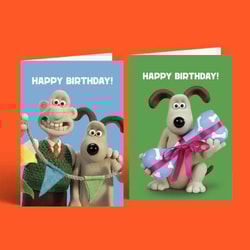 Example card for Wallace & Gromit